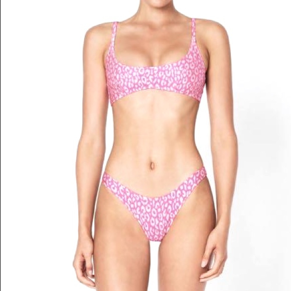 TRIANGL bathing suit. pink cheetah print